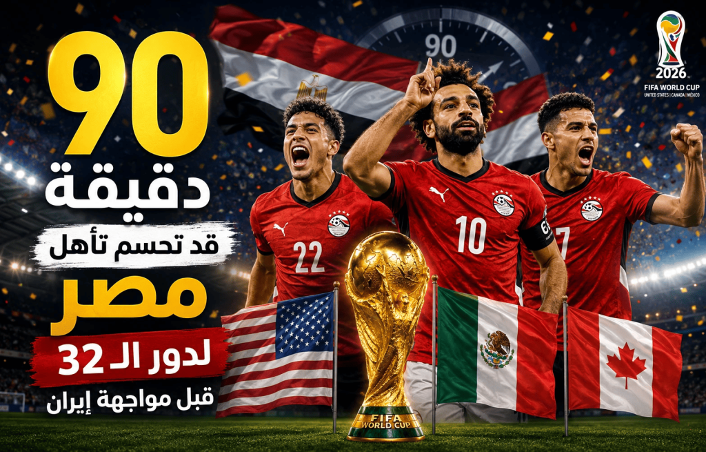 منتخب مصر يقترب من التأهل إلى دور الـ32 في كأس العالم 2026 قبل مواجهة إيران