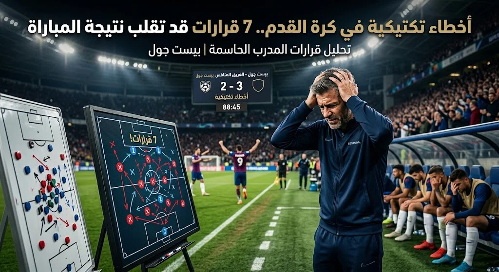 أخطاء تكتيكية في كرة القدم وقرارات المدربين